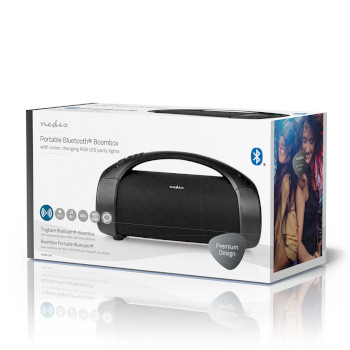 SPBB315BK Bluetooth® party boombox | 6 uur | 2.0 | 50 w | media afspeelmogelijkheden: aux / usb | ipx5 |  Verpakking foto