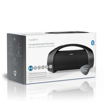 SPBB315BK Bluetooth® party boombox | 6 uur | 2.0 | 50 w | media afspeelmogelijkheden: aux / usb | ipx5 |  Verpakking foto