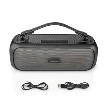 SPBB316BK Bluetooth® party boombox | 4.5 uur | 2.0 | 45 w | media afspeelmogelijkheden: aux / usb | ipx5  Inhoud verpakking foto