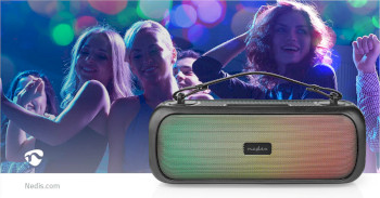 SPBB316BK Bluetooth® party boombox | 4.5 uur | 2.0 | 45 w | media afspeelmogelijkheden: aux / usb | ipx5  Product foto