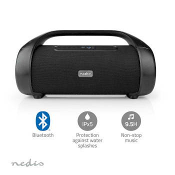 SPBB340BK Bluetooth® party boombox | 9.5 uur | 2.1 | 120 w | media afspeelmogelijkheden: aux / usb | ipx5 Product foto