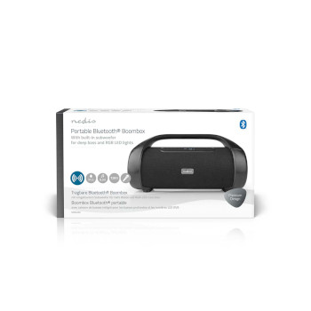 SPBB340BK Bluetooth® party boombox | 9.5 uur | 2.1 | 120 w | media afspeelmogelijkheden: aux / usb | ipx5  foto