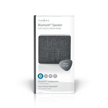 SPBT1002GY Bluetooth®-speaker | maximale batterijduur: 4 uur | handheld ontwerp | 15 w | stereo | ingebouw Verpakking foto