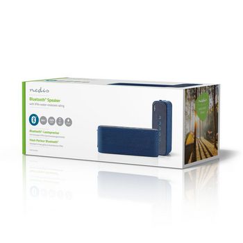 SPBT2002BU Luidspreker met bluetooth® | 2x 30 w | true wireless stereo (tws) | waterbestendig | blauw Verpakking foto
