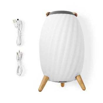SPBT35800WT Bluetooth® speaker met sfeerverlichting | tot 6 uur | sfeerontwerp | 15 w | mono | rgb / warm w Inhoud verpakking foto