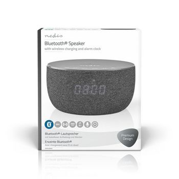 SPBT4000GY Bluetooth® speaker met draadloze lader | tot 6 uur | tafelmodel | 30 w | stereo | grijs  foto