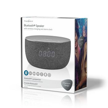 SPBT4000GY Bluetooth® speaker met draadloze lader | tot 6 uur | tafelmodel | 30 w | stereo | grijs Verpakking foto