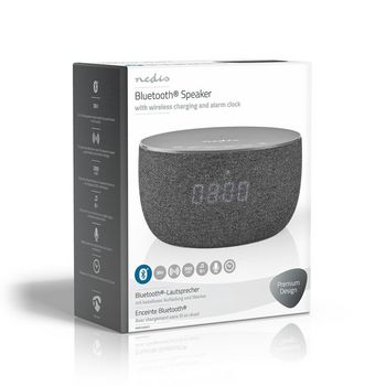 SPBT4000GY Bluetooth® speaker met draadloze lader | tot 6 uur | tafelmodel | 30 w | stereo | grijs Verpakking foto