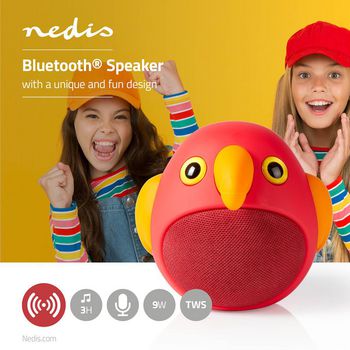 SPBT4100RD Bluetooth®-speaker | maximale batterijduur: 3 uur | handheld ontwerp | 9 w | mono | ingebouwde  Product foto