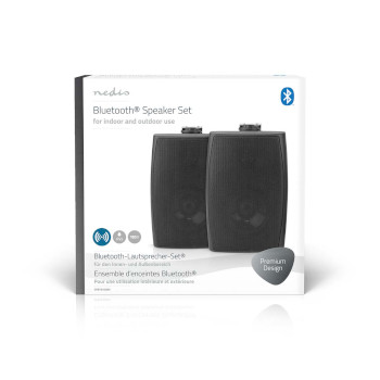 SPBT6100BK Bluetooth®-speaker | ambiance design | 180 w | stereo | ipx5 | zwart  foto