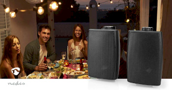 SPBT6100BK Bluetooth®-speaker | ambiance design | 180 w | stereo | ipx5 | zwart Product foto