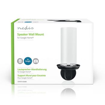 SPMT4100BK Speakerbeugel | geschikt voor: google home® | wand | 2 kg | vast | metaal / staal | zwart  foto