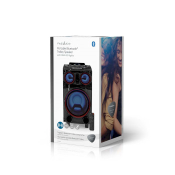 SPPT800BK Bluetooth® party speaker | maximale batterijduur: 6.5 uur | 120 w | handgreep | feestverlichtin Verpakking foto