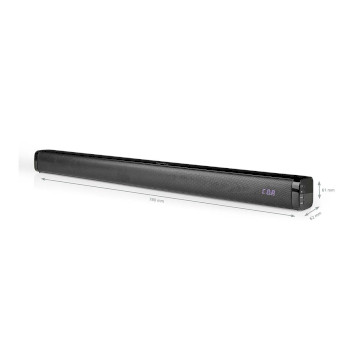 SPSB200BK Soundbar | 2.0 | dsp-programma\'s | 40 w | 1x 3,5 mm / 1x coax audio / 1x optisch / 1x usb | 1x hdmi& Product foto