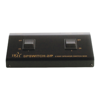 SPSWITCH-2/P Analoge audio schakelaar 2x (2x clip female) - 2x clip female zwart