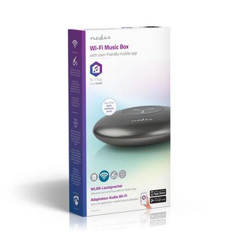 SPWI5500GY Multiroom audio-adapter | wi-fi | nedis® n-play | 1x 3,5 mm | grijs Verpakking foto