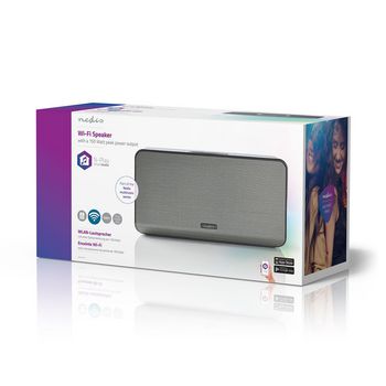 SPWI5530GY Multiroom speaker | wi-fi | tafelmodel | 150 w | app-gestuurd | nedis® n-play | grijs Verpakking foto