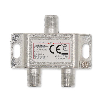 SSPL210ME Satellietsplitter | 5 - 2400 mhz | 6.5 db | aantal ingangen: 1 | outputs: 2 | impedantie externe spe