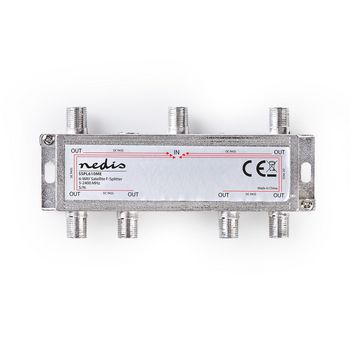 SSPL610ME Satellietsplitter | 5 - 2400 mhz | 17.0 db | aantal ingangen: 1 | outputs: 6 | impedantie externe sp