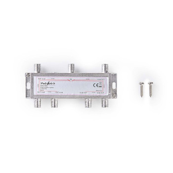 SSPL610ME Satellietsplitter | 5 - 2400 mhz | 17.0 db | aantal ingangen: 1 | outputs: 6 | impedantie externe sp Inhoud verpakking foto