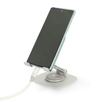 SSTND210SI Smartphonestandaard | universeel | draai- en kantelbaar | zilver Product foto