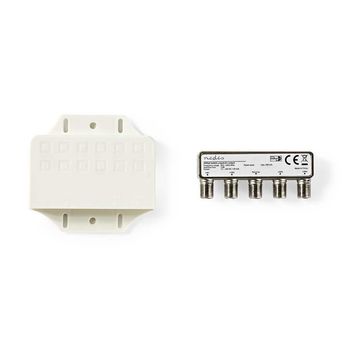 SSWI400WT Diseqc-switch | 4 naar 1 | f-connector | 950 - 2400 mhz Inhoud verpakking foto
