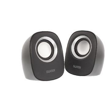 SW20SPS110BL Speaker 2.0 bedraad 4 w zwart/zilver Product foto