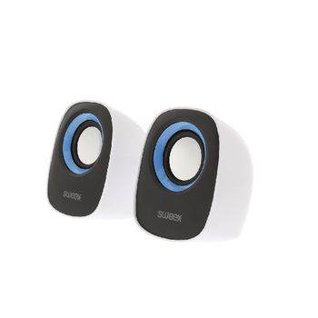 SW20SPS110BU Speaker 2.0 bedraad 4 w wit/blauw Product foto