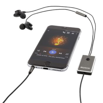 SWANCHS100GY Headset anc (active noise cancelling) in-ear 3.5 mm bedraad ingebouwde microfoon 1.2 m antraciet/zwa In gebruik foto