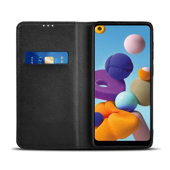 SWB10050BK Smartphone wallet book | gebruikt voor: samsung | samsung galaxy a21 | geschikt voor 1 kaart | zwart Product foto