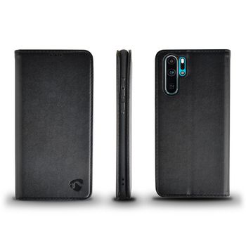 SWB30019BK Smartphone wallet book | gebruikt voor: huawei | huawei p30 pro | geschikt voor 1 kaart | zwart | pu Product foto