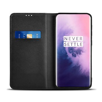 SWB50005BK Smartphone wallet book | gebruikt voor: oneplus | oneplus 7 | geschikt voor 1 kaart | zwart | pu / t Product foto