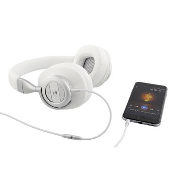 SWBTANCHS200WH Headset bluetooth / anc (active noise cancelling) over-ear ingebouwde microfoon 1.20 m wit/zilver In gebruik foto