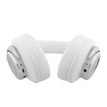 SWBTANCHS200WH Headset bluetooth / anc (active noise cancelling) over-ear ingebouwde microfoon 1.20 m wit/zilver In gebruik foto