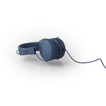 SWHP100L Hoofdtelefoon on-ear 1.20 m blauw In gebruik foto