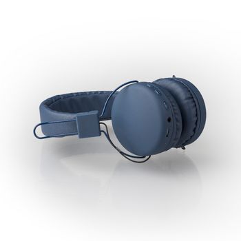 SWHPBT100L Hoofdtelefoon on-ear bluetooth 1.00 m blauw In gebruik foto