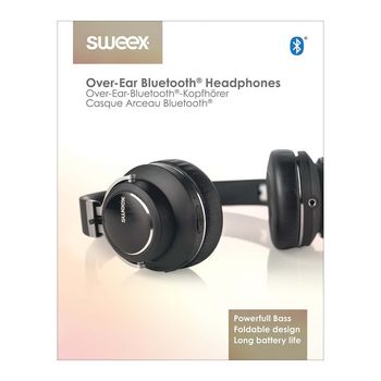 SWHPBT300B Hoofdtelefoon over-ear bluetooth 1.2 m zwart Verpakking foto