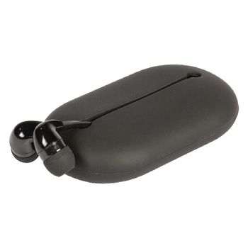 SWHSIEF100BL Headset platte kabel in-ear 3.5 mm bedraad ingebouwde microfoon 1.2 m zwart
