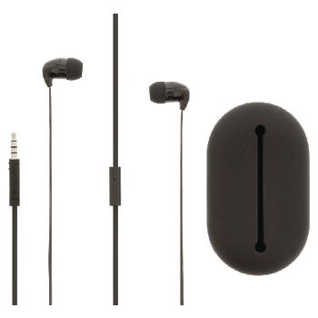 SWHSIEF100BL Headset platte kabel in-ear 3.5 mm bedraad ingebouwde microfoon 1.2 m zwart Product foto