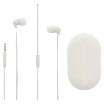 SWHSIEF100WH Headset platte kabel in-ear 3.5 mm bedraad ingebouwde microfoon 1.2 m wit Product foto