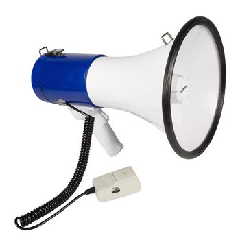 SWMEGA25 Megafoon ontkoppelbare microfoon wit/blauw Product foto