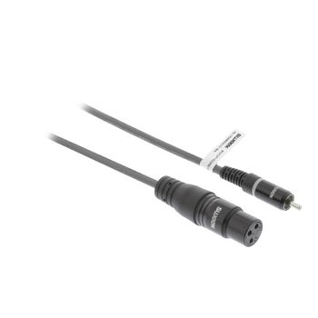 SWOP15225E15 Xlr mono kabel xlr 3-pins female - rca male 1.5 m donkergrijs Product foto