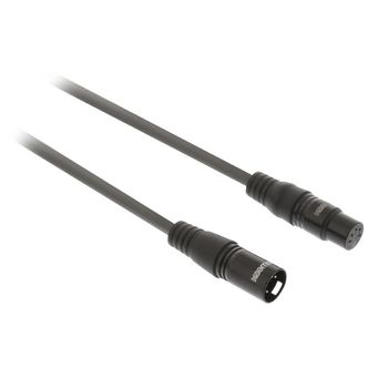 SWOP15500E150 Xlr digitale kabel xlr 5-pins male - xlr 5-pins female 15.0 m donkergrijs Product foto