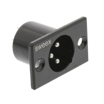 SWOP15910B Connector xlr 3-pin male zwart Product foto