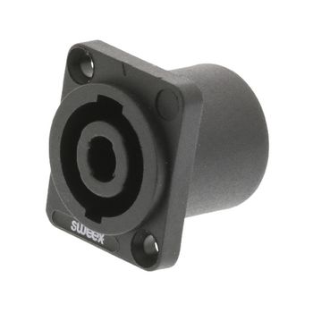 SWOP16902B Connector speaker 4-pin abs kunststof zwart