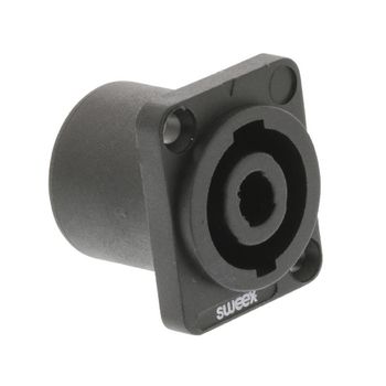 SWOP16902B Connector speaker 4-pin abs kunststof zwart Product foto