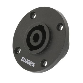 SWOP16903B Connector speaker 4-pin abs kunststof zwart