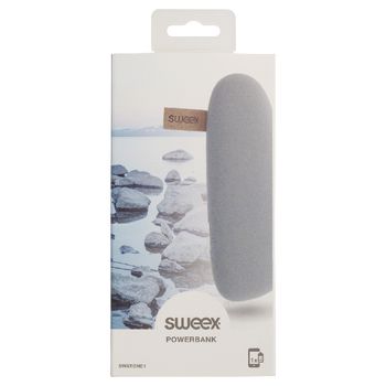 SWSTONE1 Draagbare powerbank lithium-ion 2600 mah usb grijs Verpakking foto