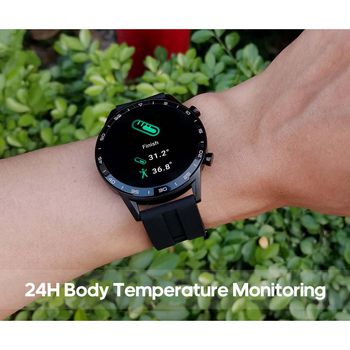 SWSW001BK Smart watch met lichaamstemperatuur functie Product foto