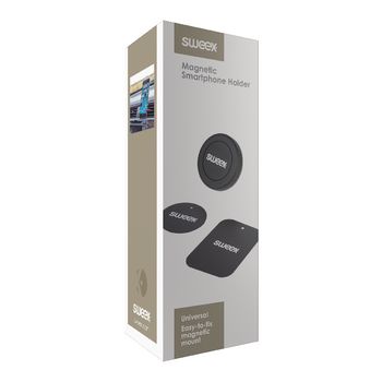 SWUMSPM200BK Universeel smartphonehouder ventilatierooster auto zwart Verpakking foto